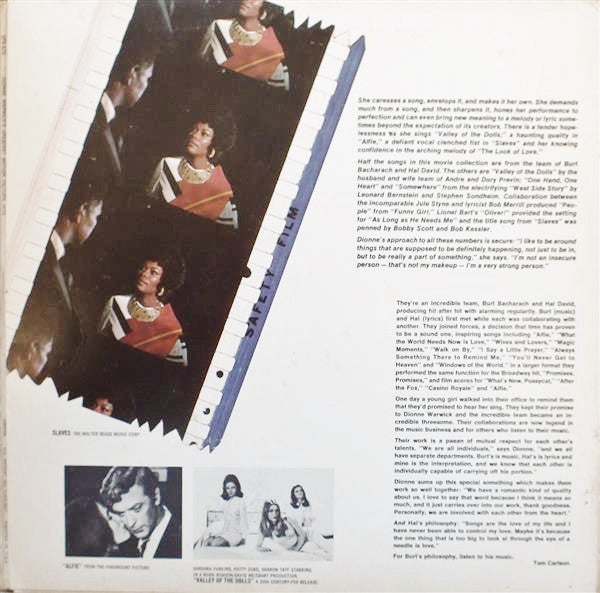 Dionne Warwick : Dionne Warwick's Greatest Motion Picture Hits (LP, Comp, Gat)