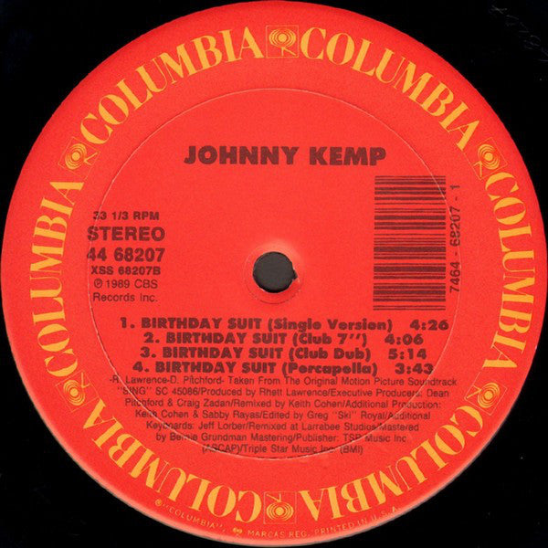 Johnny Kemp : Birthday Suit (12")