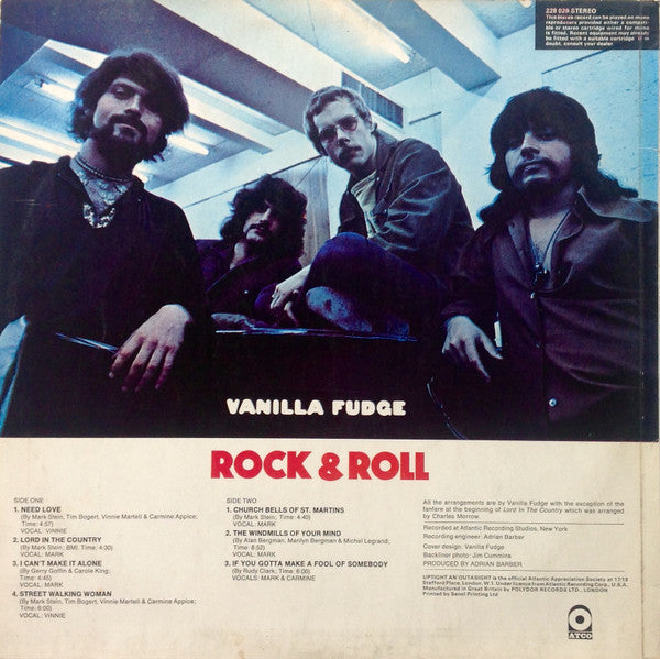 Vanilla Fudge : Rock & Roll (LP, Album)