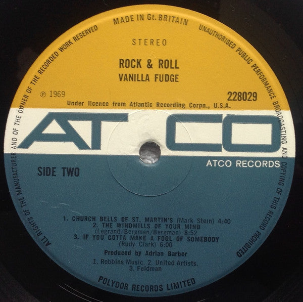 Vanilla Fudge : Rock & Roll (LP, Album)