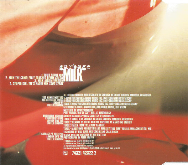 Garbage : Milk (CD, Single)