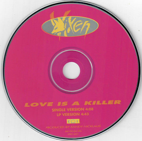 Vixen (2) : Love Is A Killer (CD, Single, Promo)