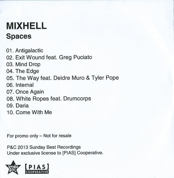 Mixhell : Spaces (CDr, Album, Promo)