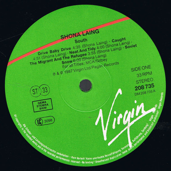 Shona Laing : South (LP, Album)