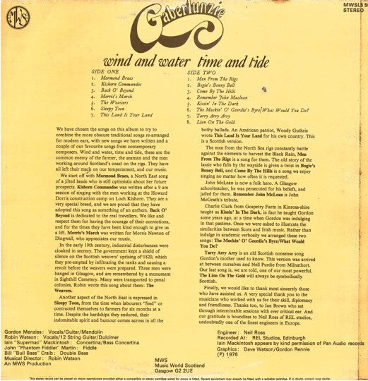 Gaberlunzie : Wind And Water Time And Tide (LP, Album)