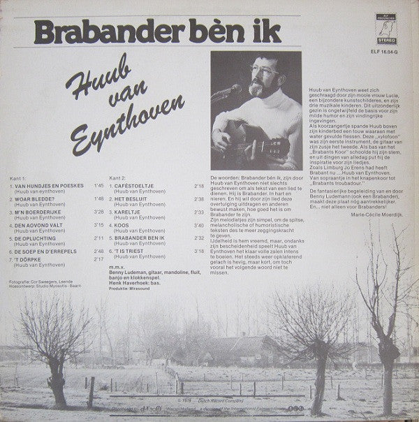 Huub van Eynthoven : Brabander Bèn Ik (LP, Album)