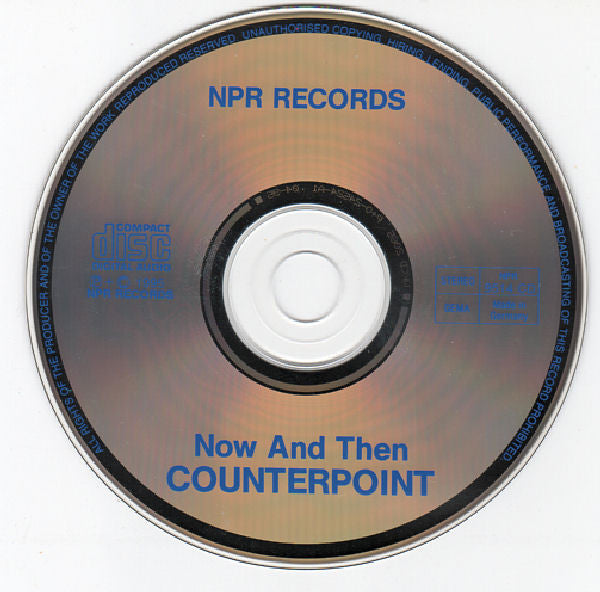Counterpoint (3) : Now And Then An Anthology 1986-1994 (CD, Album)