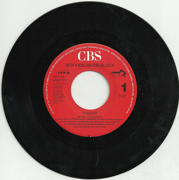 New Kids On The Block : Tonight (7", Single)
