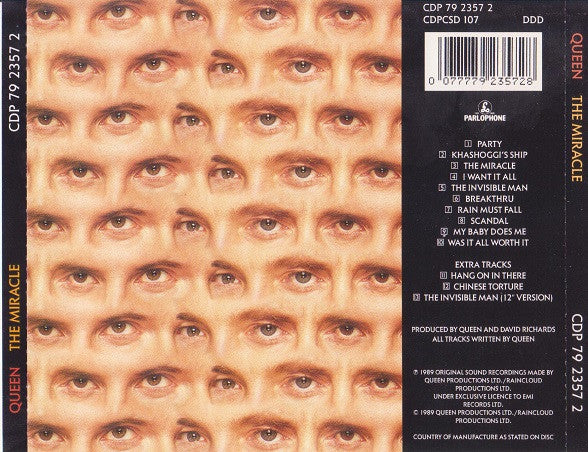 Queen : The Miracle (CD, Album)