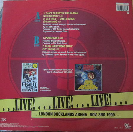Public Enemy : Can't Do Nuttin' For Ya Man (12", Single, Ltd)
