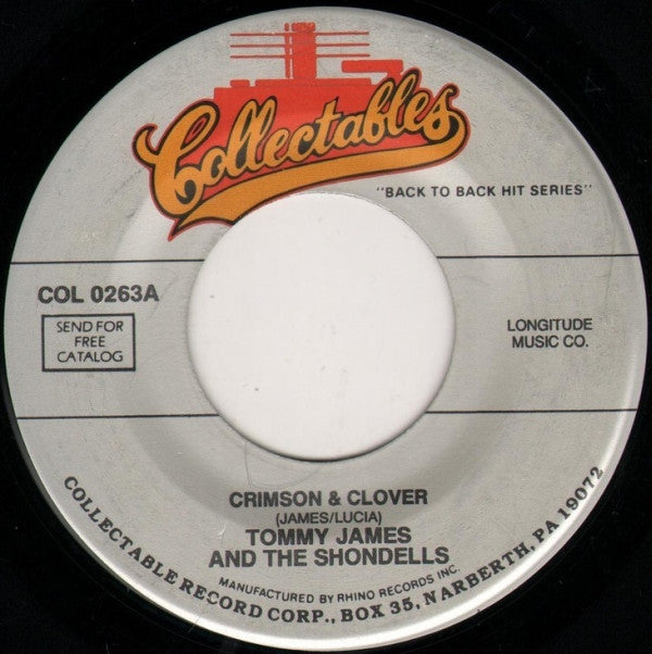Tommy James & The Shondells : Crimson & Clover / Do Something To Me (7", RE)
