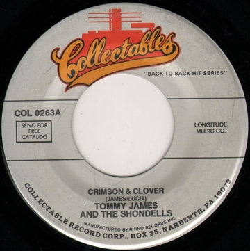Tommy James & The Shondells : Crimson & Clover / Do Something To Me (7", RE)