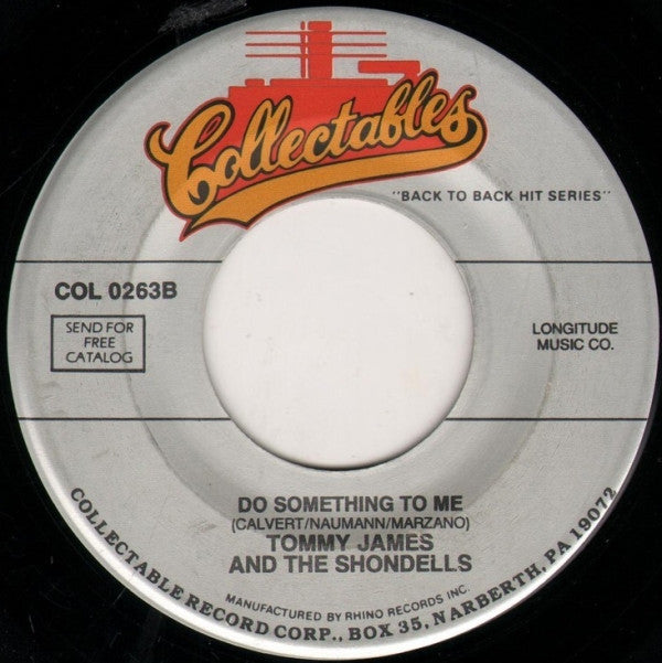 Tommy James & The Shondells : Crimson & Clover / Do Something To Me (7", RE)