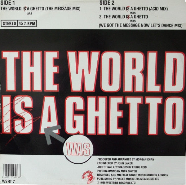 Morgan Khan Featuring Jeffrey Guishard : The World Was A Ghetto (12")