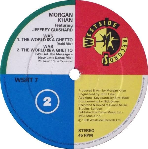 Morgan Khan Featuring Jeffrey Guishard : The World Was A Ghetto (12")