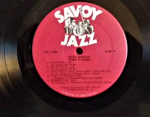 Duke Jordan, Percy Heath, Art Blakey, Cecil Payne, Eddie Bert : Flight To Jordan (LP, Mono, RE, RM)