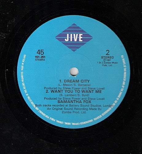 Samantha Fox : Nothing's Gonna Stop Me Now (12")