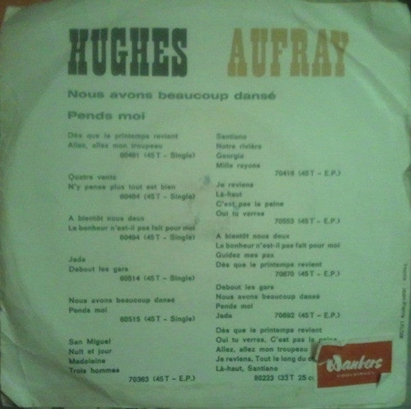 Hugues Aufray Et Son Skiffle Group : Nous Avons Beaucoup Dansé (7", Single)