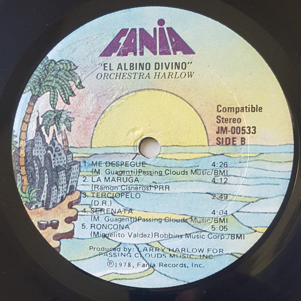 Orchestra Harlow Vocals: Nestor Sanchez : El Albino Divino (LP, Album)