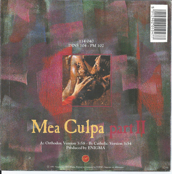 Enigma : Mea Culpa Part II (7", Single)
