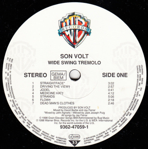 Son Volt : Wide Swing Tremolo (LP, Album)