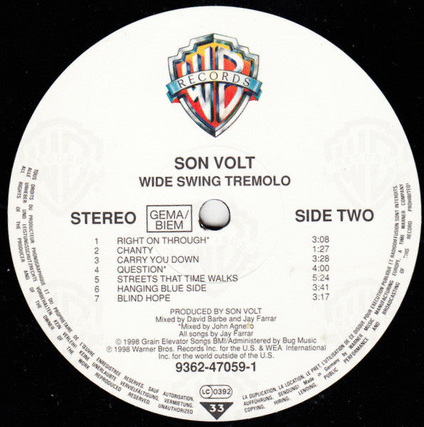 Son Volt : Wide Swing Tremolo (LP, Album)