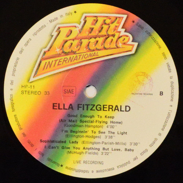 Ella Fitzgerald : The Lady In Concert (LP, Comp)