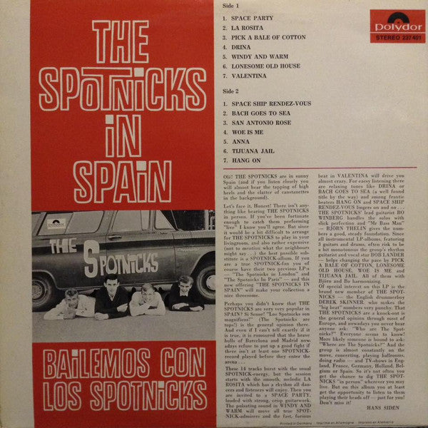 The Spotnicks : The Spotnicks In Spain (Bailemos Con Los Spotnicks) (LP, Album)