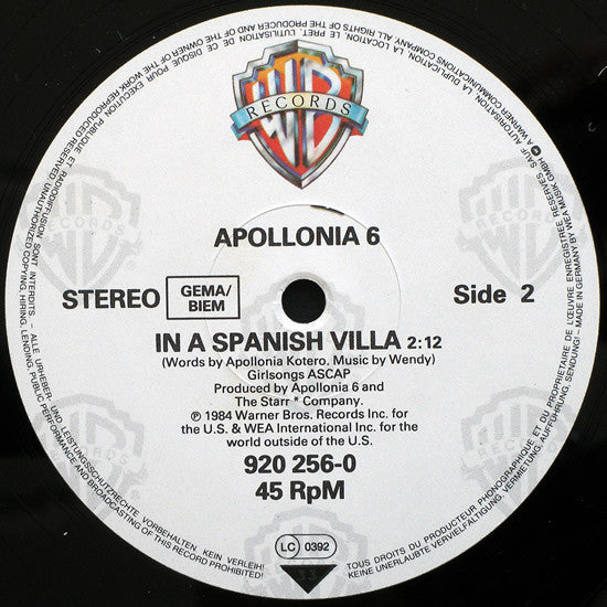 Apollonia 6 : Sex Shooter (12", Maxi)