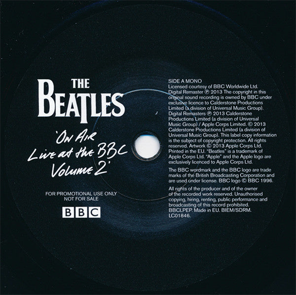 The Beatles : On Air - Live At The BBC Volume 2 (7", EP, Mono, Promo)