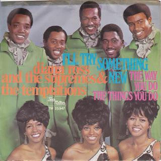 The Supremes & The Temptations : I'll Try Something New / The Way You Do The Things You Do (7", Single, Art)