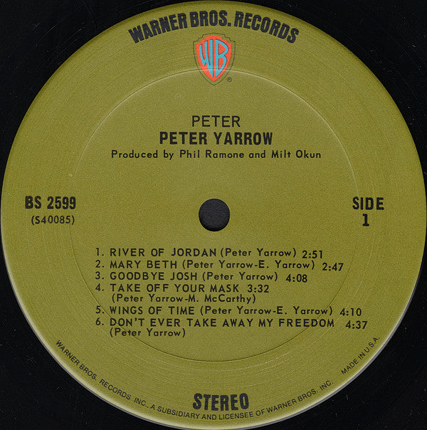 Peter Yarrow : Peter (LP, Album, Gat)