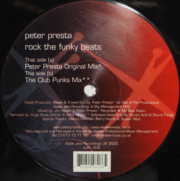 Peter Presta : Rock The Funky Beats (12")