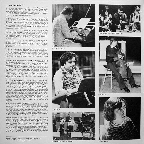 The Academy Of Ancient Music ~ The Consort Of Musicke ~ The Music Party ~ Christopher Hogwood ~ Stephen Preston ~ James Bowman (2) ~ Anthony Pleeth : Authentieke Uitvoeringen Van Vivaldi: Fluitconcert „La Tempesta Di Mare" En Muziek Van Byrd ~ Dowland ~ Gibbons ~ Purcell ~ Geminiani ~ Arne ~ Haydn ~ Stamitz (LP, Smplr)
