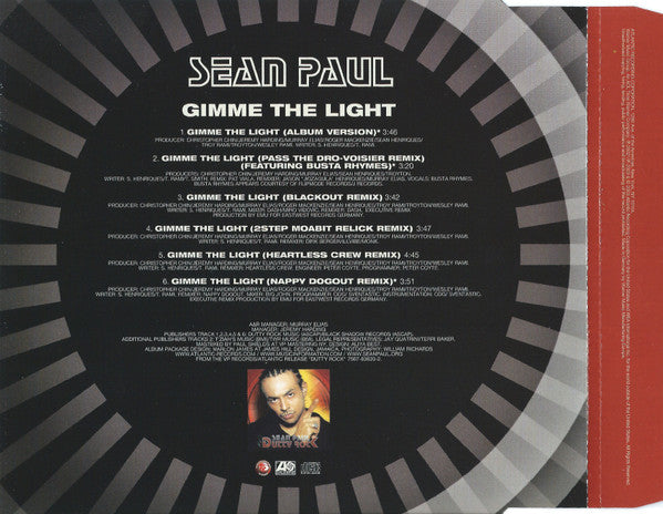 Sean Paul : Gimme The Light (CD, Maxi)