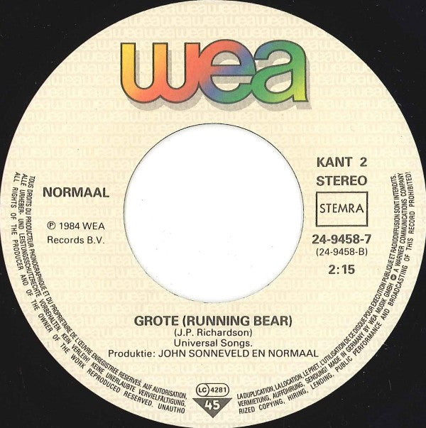 Normaal : Hiekikkowokan (7", Single)