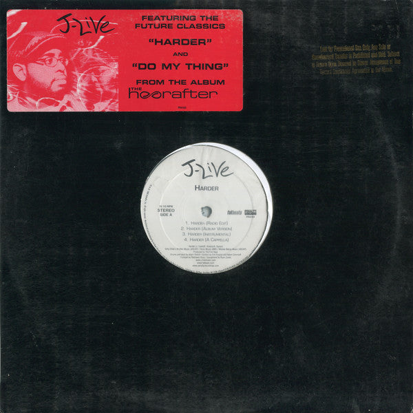 J-Live : Harder / Do My Thing (12")
