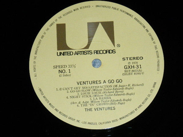 The Ventures : À Go-Go (LP, Album, RE)