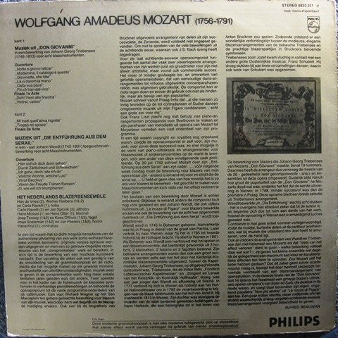 Wolfgang Amadeus Mozart - Nederlands Blazers Ensemble : Muziek Uit "Don Giovanni" En "Die Entführung Aus Dem Serail" (LP, Album)