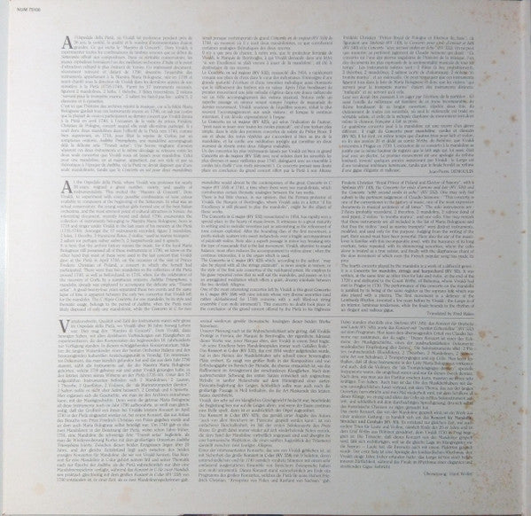 Antonio Vivaldi, Claudio Scimone, I Solisti Veneti : Concerti Per Mandolini RV 93·425·532·558 (LP)