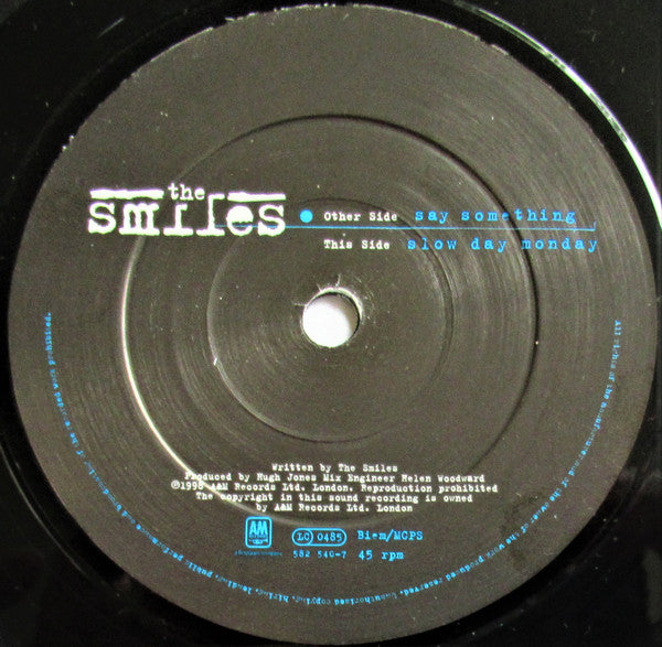 The Smiles : Say Something (7", Single, Ltd)