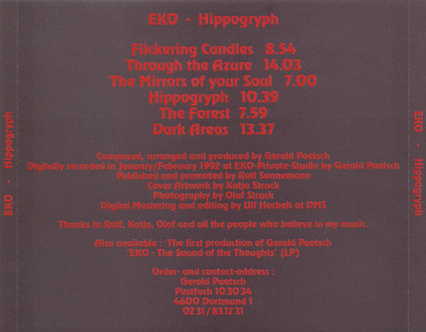 EKO (6) : Hippogryph (CD, Album)