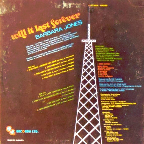 Barbara Jones : Will It Last Forever (LP, Album)