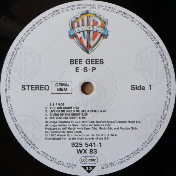 Bee Gees : E∙S∙P (LP, Album)