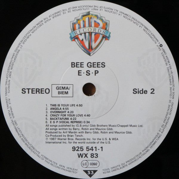 Bee Gees : E∙S∙P (LP, Album)