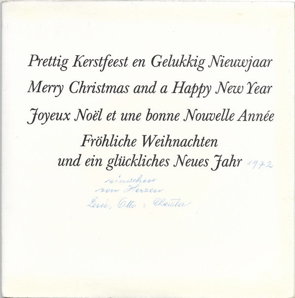 Tomaso Albinoni, I Musici, Roberto Michelucci : The Season's Greetings (7")