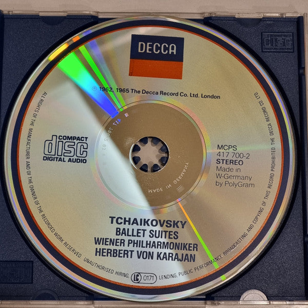 Pyotr Ilyich Tchaikovsky, Herbert Von Karajan, Wiener Philharmoniker : Ballet Suites (CD, RE, RM)