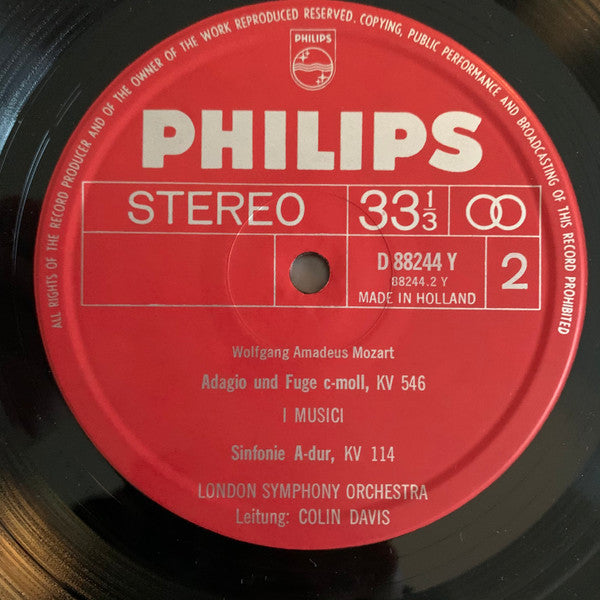 Wolfgang Amadeus Mozart : Mozart Tournee (LP, Album)