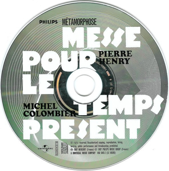 Pierre Henry & Michel Colombier : Métamorphose - Messe Pour Le Temps Présent (CD, Album, RE)