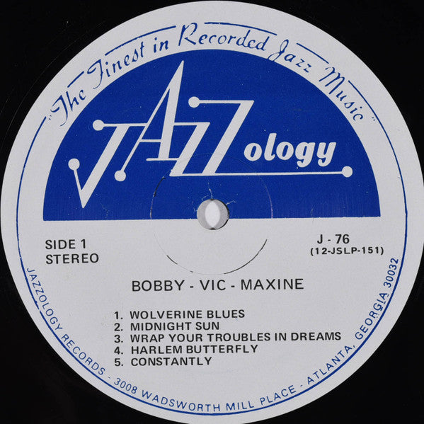 Bobby Hackett & Vic Dickenson With Maxine Sullivan : Live From Manassas (LP)